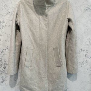 Wool Blend Grey JCrew Cocoon Coat Size 0